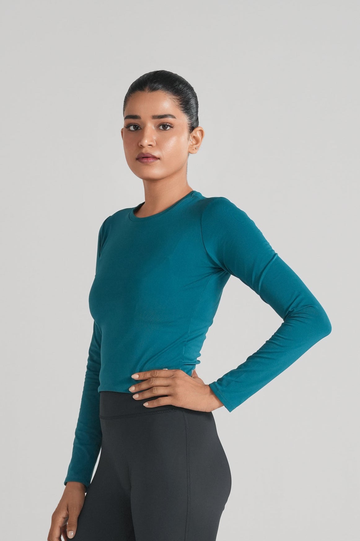 Bodyline Long Sleeve Tee - Teal