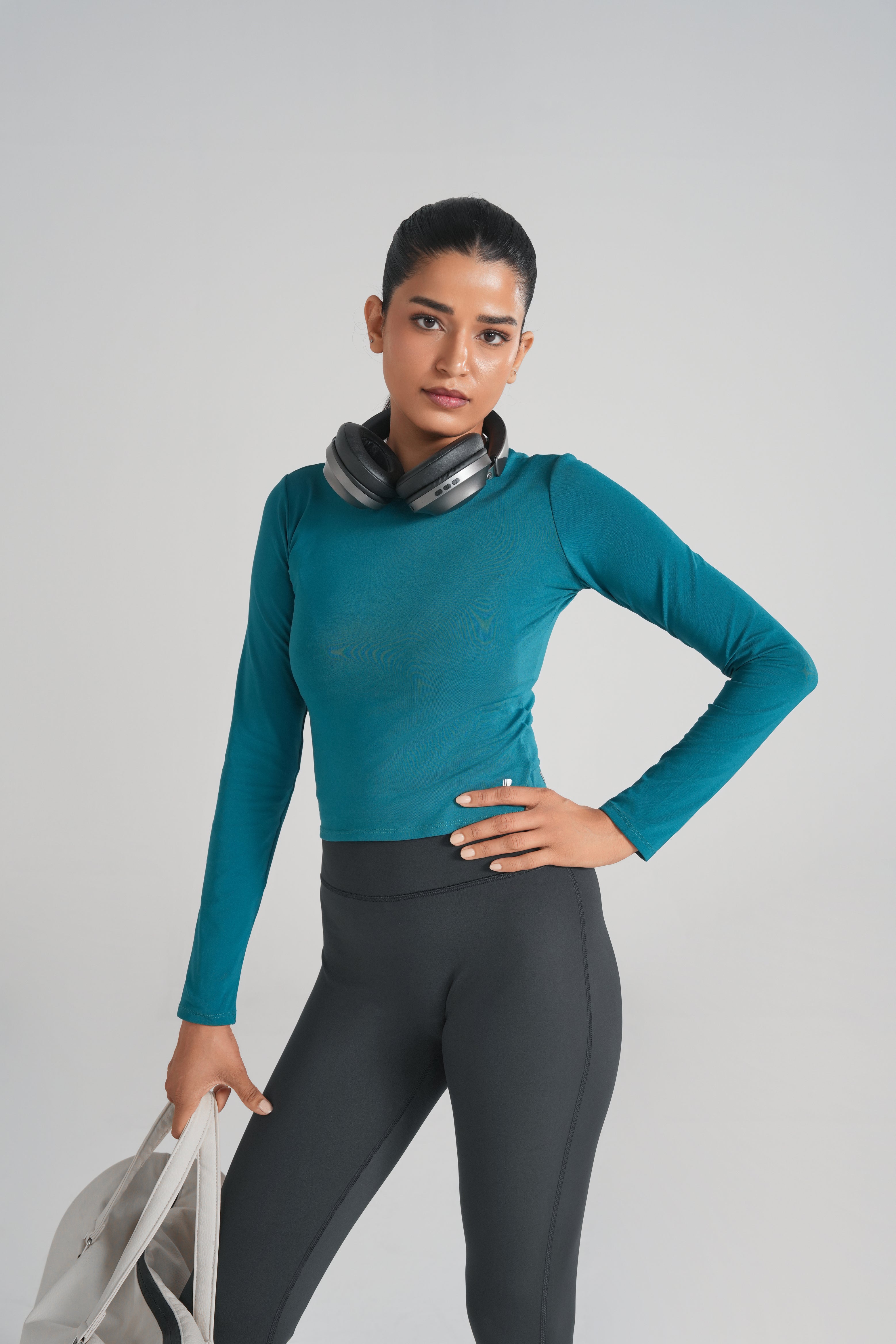 Bodyline Long Sleeve Tee - Teal