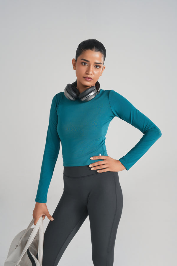 Bodyline Long Sleeve Tee - Marine Blue