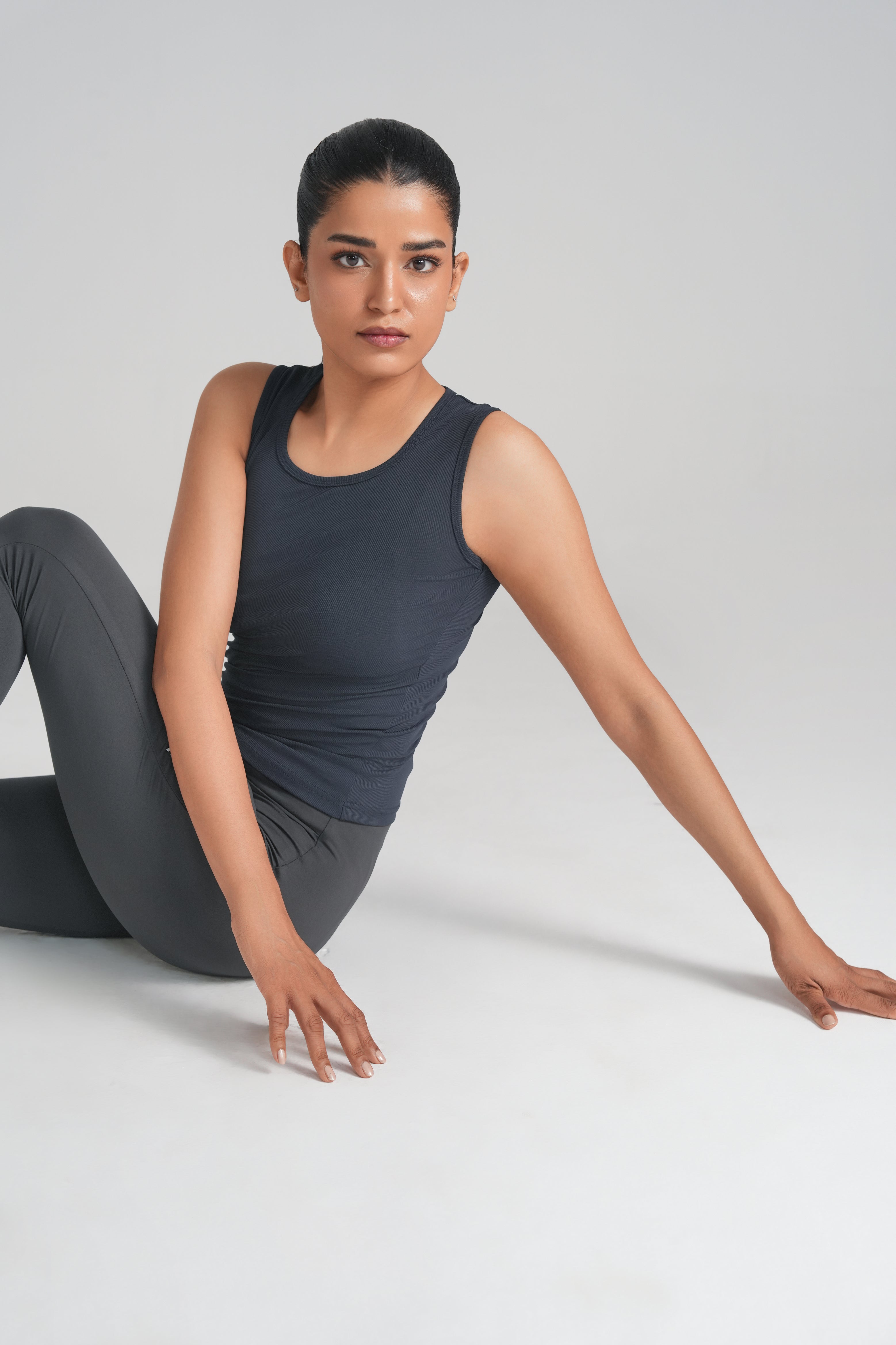 Contour Rib Tank - Midnight Navy