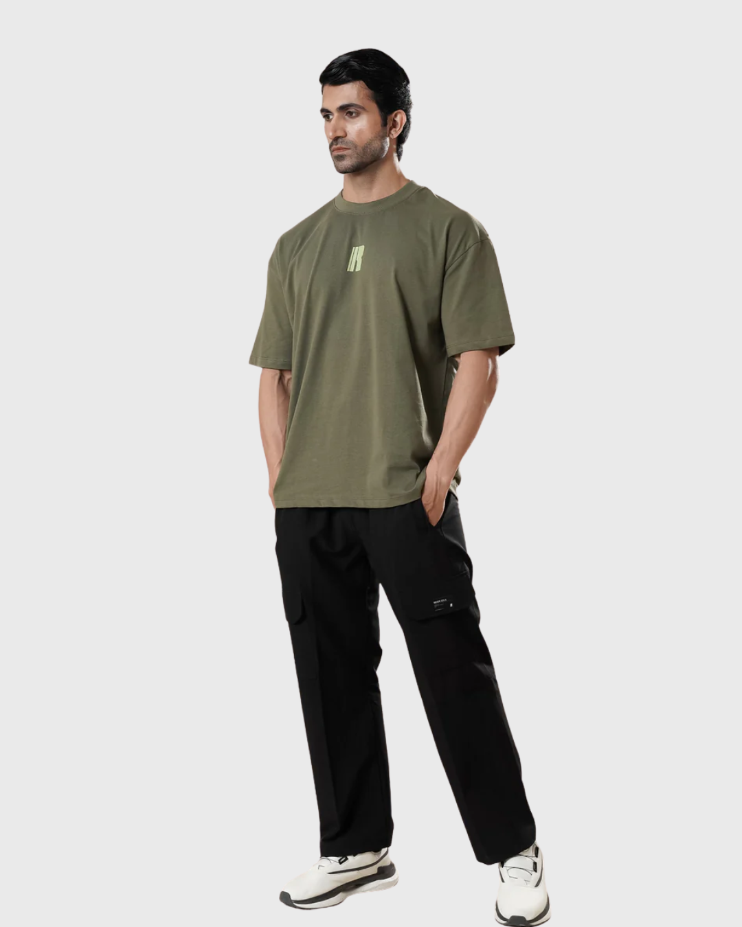 RAWAN Oversized Tee - Olive Green