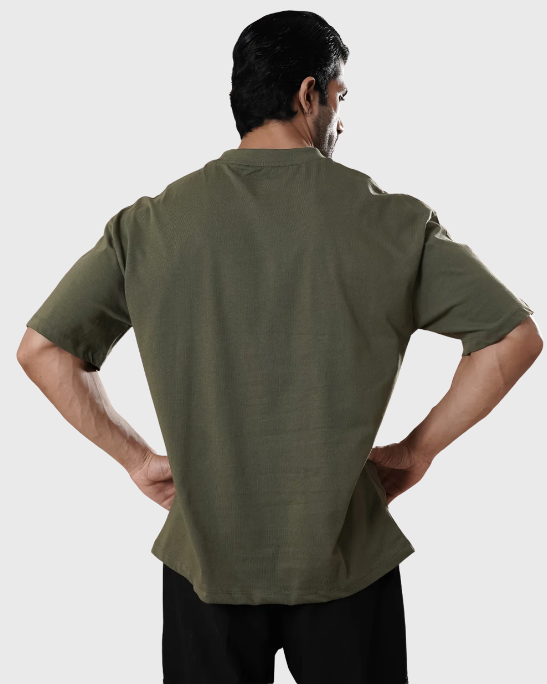 RAWAN Oversized Tee - Olive Green