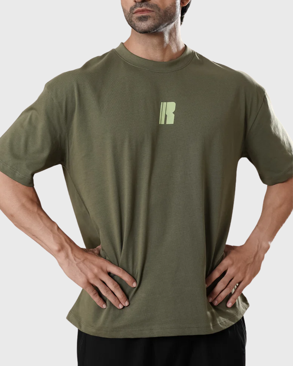 RAWAN Oversized Tee - Olive Green