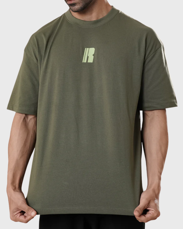 RAWAN Oversized Tee - Olive Green
