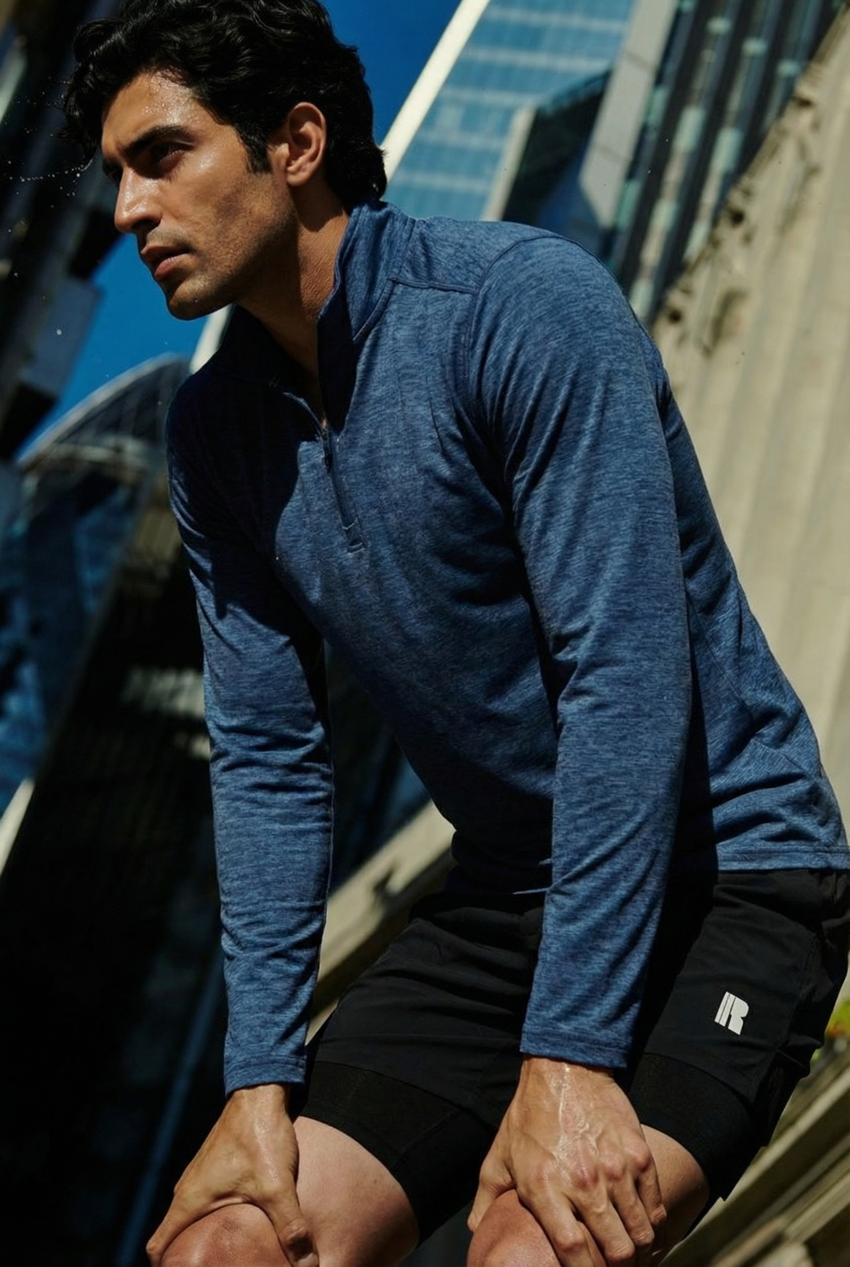 Tempo 1/4 Zip - Ocean Blue