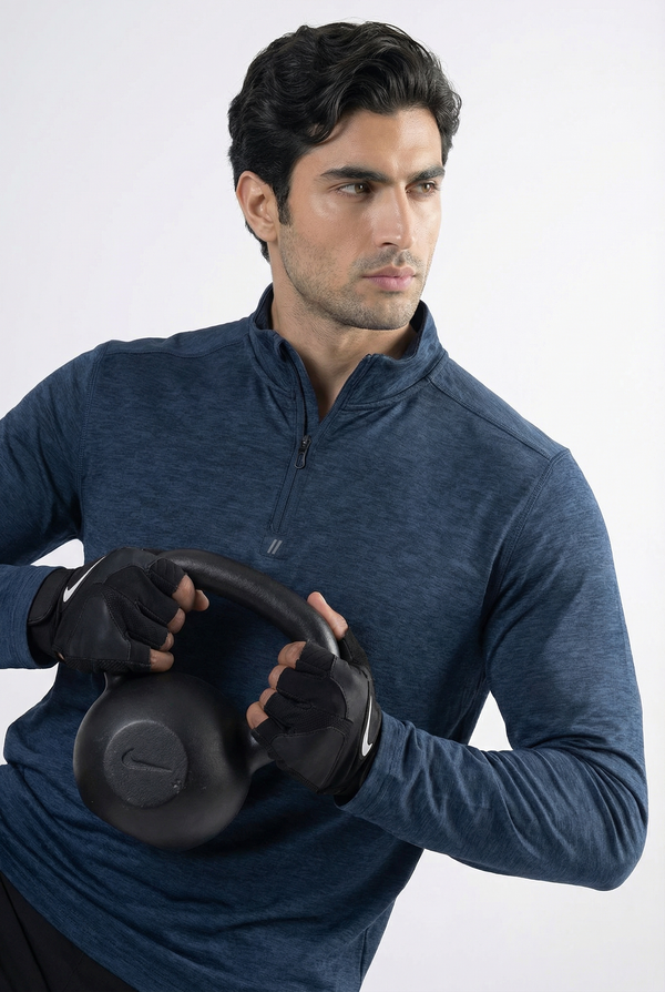 Tempo 1/4 Zip - Ocean Blue