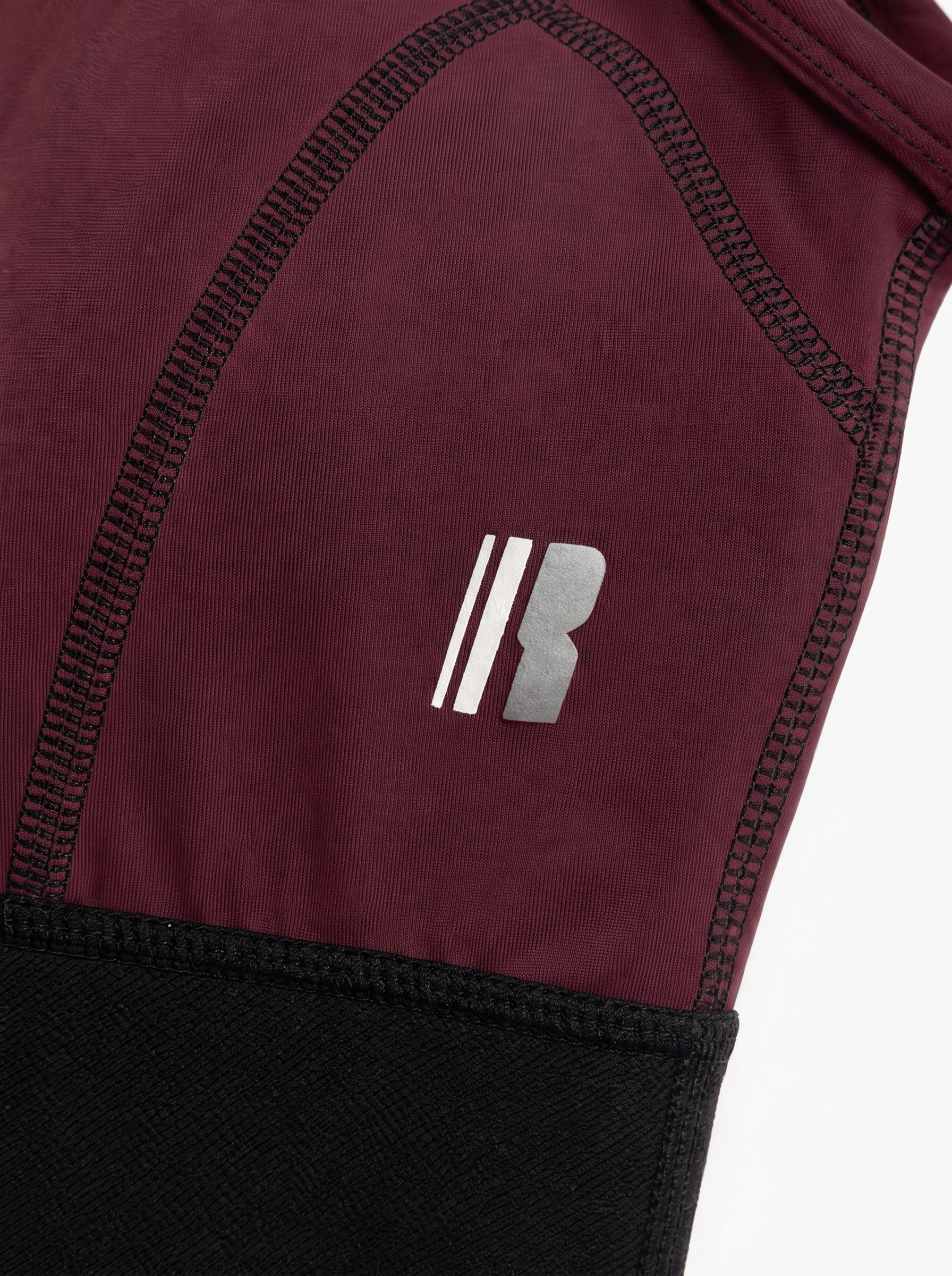 Outline Bra - Burgundy / Deep Burgundy