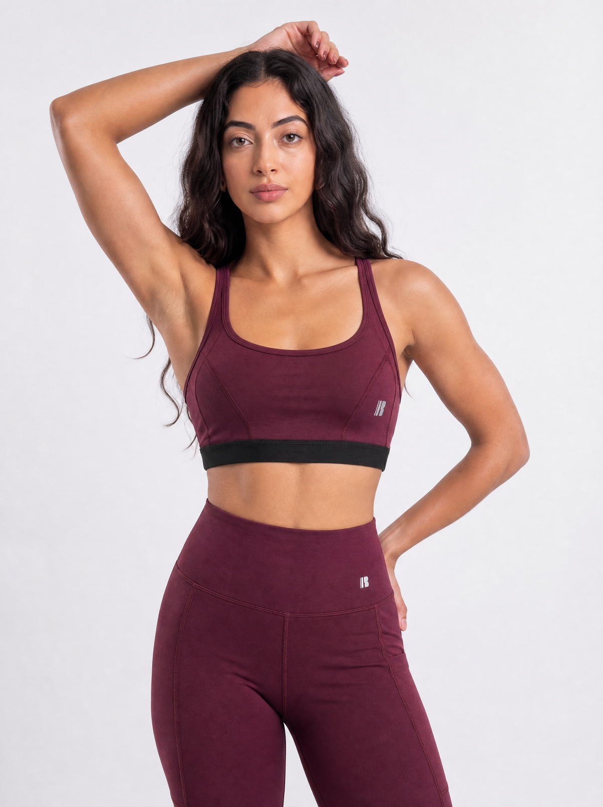 Outline Bra - Burgundy / Deep Burgundy