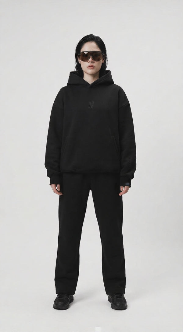 24.7 Hoodie - Just Black